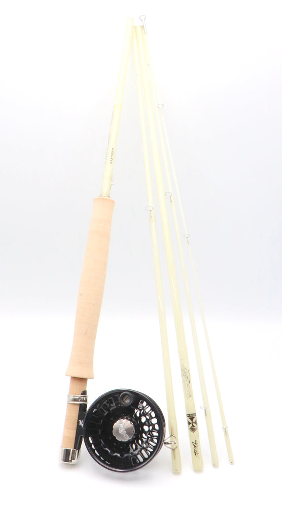 7'6'' 3WT 4Pieces Carbon Archer Fly Fishing Rod & 3/4WT Black Blue